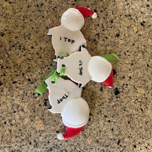 Mud Pie Ceramic Meausuring Spoons Santa - Picture 2 of 3